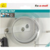 Bande métallique 1 m x 35. auto-cl..blanc Contenu : 1