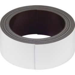 Bande magnétique inscriptible 2.5m x 30.blanc Contenu : 1