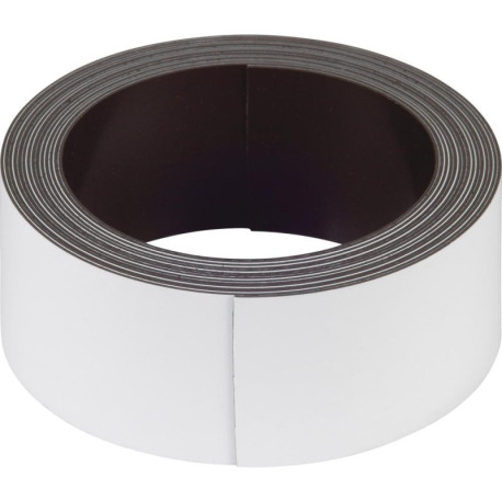 Bande magnétique inscriptible 2.5m x 30.blanc Contenu : 1