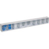 Verrou MultiStore n° 9 résistant aux chocs, plastique gris clair