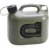Bidon de carburant PROFI(UN) 5l. olive . Homologué par l'ONU. HDPE. accessoires noirs