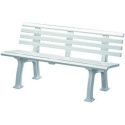 Banc de jardin SYLT 3 places longueur 1500 mm blanc