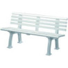 Banc de jardin SYLT 3 places longueur 1500 mm blanc