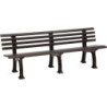 Banc de jardin JUIST 4 places longueur 2000 mm brun