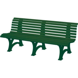 Banc de jardin BORKUM 4 places longueur 2000 mm vert