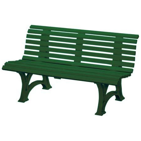 Banc de jardin HELGOLAND 3 places longueur 1500 mm vert