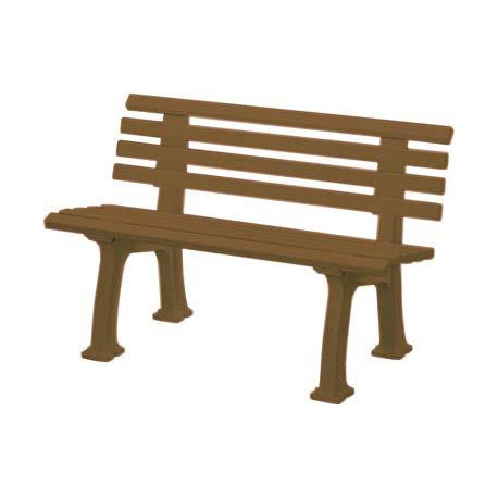 Banc de jardin IBIZA 2 places longueur 1200 mm brun