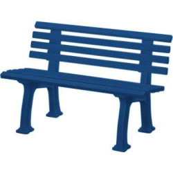 Banc de jardin IBIZA 2 places longueur 1200 mm bleu