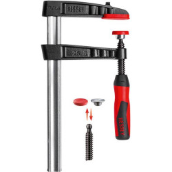 Pince-étau en fonte malléable avec manche bi-matière 100x50mm / 15x5mm BESSEY