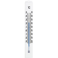Thermomètre intérieur-extérieur plastique .blanc