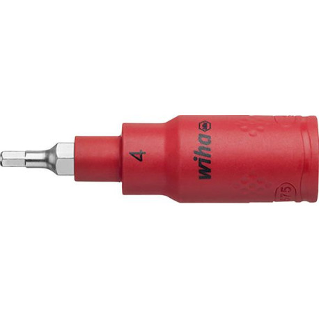 Embout de tournevis 3/8 à six pans creux VDE 4x75mm Wiha