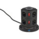 Tour de prises de courant. 8x. IP 20