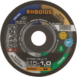 Disque à tronçonner XT69MULTIPRO115 x 1.0mm ger. Rhodius