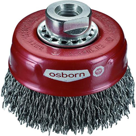 Brosse boisseau Xtreme acier 80x0.3mm ondulée Osborn