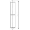 Rouleau profilé KO 50 100mm acier inoxydable
