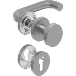 Poignée porte WE-Grt. ER 8 mm LS forme U. Ros. PZ forme U. Ros. PZ