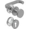 Poignée porte WE-Grt. ER 8 mm LS forme U. Ros. PZ forme U. Ros. PZ