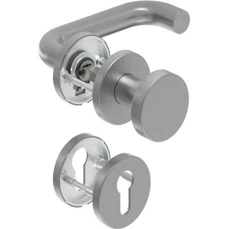 Poignée porte WE-Grt. ER 8 mm RS forme U. Ros. PZ forme U. Ros. PZ