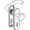 Poignée porte WE-Grt. ER 9 mm LS forme U. Court. FS. PZ forme U. Court. FS. PZ