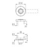 Poignée porte DD-Grt. ER 8 mm forme L. PZ Forme L. PZ
