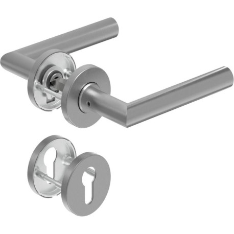 Poignée porte DD-Grt. ER 9 mm en forme de L. FS. PZ Forme en L. FS. PZ