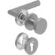 Poignée porte WE-Grt. ER 8 mm LS forme L. PZ forme L. PZ