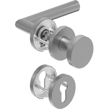 Poignée porte WE-Grt. ER 9 mm LS forme L. FS. PZ forme en L. FS. PZ