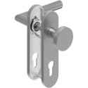 Poignée porte WE-Grt. ER 8 mm LS forme L. Court. PZ forme L. Court. PZ