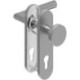 Poignée porte WE-Grt. ER 9 mm RS forme L. Raccord court. FS. PZ forme L. Court. FS. PZ
