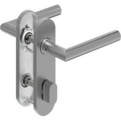 Poignée porte WC-Grt. ER forme L. Raccord court. Forme en L. Court.
