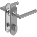 Poignée porte WC-Grt. ER forme L. Raccord court. Forme en L. Court.