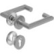 Poignée porte DD-Grt. ER 9 mm en forme de L avec re. FS. PZ Forme en L avec. FS. PZ