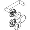 Poignée porte WE-Grt. ER 8 mm LS Forme L avec Re.. PZ forme L avec re. PZ