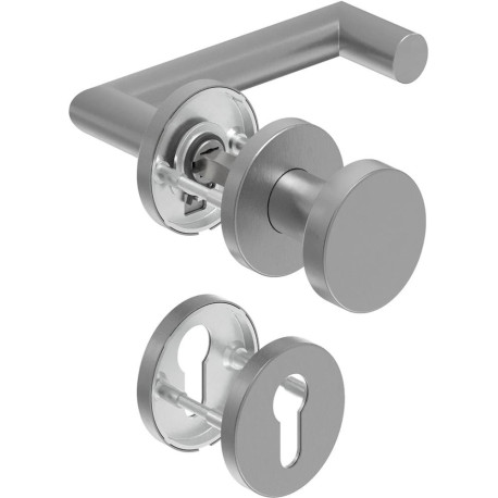 Poignée porte WE-Grt. ER 8 mm RS Forme L avec D.. PZ Forme en L avec. Re. PZ