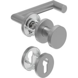 Poignée porte WE-Grt. ER 9 mm LS Forme L avec re. FS. PZ Forme en L avec. FS. PZ