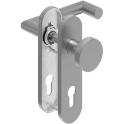 Poignée porte WE-Grt. ER 8 mm RS Forme L avec D.. PZ Forme en L avec. Re. PZ