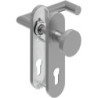Poignée porte WE-Grt. ER 8 mm RS Forme L avec D.. PZ Forme en L avec. Re. PZ