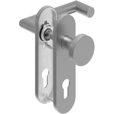 Poignée porte WE-Grt. ER 9 mm RS forme L avec re. FS. PZ Forme en L avec re. FS. PZ