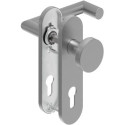 Poignée porte WE-Grt. ER 9 mm RS forme L avec re. FS. PZ Forme en L avec re. FS. PZ
