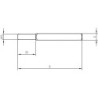 Carré porte WE 8 mm TS 38-65 Set d'accessoires WE 8 mm TS 38-65
