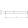 Carré porte DD 9 mm TS 86-110Carré porte DD 9 mm TS 86-110