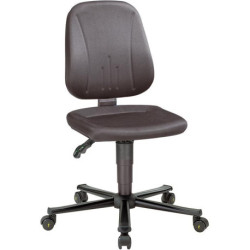 Siège de travail ESD Unitec 2. noir hauteur d'assise 440-620 mm rembourrage tissu. avec roulettes
