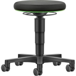 Tabouret pivotant Assise en tissu Hauteur d'assise 450 - 650 mm avec roulettes