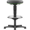 Tabouret pivotant Assise en similicuir Hauteur d'assise 530 - 750 mm avec patins et repose-pieds