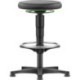 Tabouret pivotant Mousse intégrale hauteur d'assise 530 - 750 mm avec patins et repose-pieds