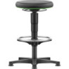 Tabouret pivotant Mousse intégrale hauteur d'assise 530 - 750 mm avec patins et repose-pieds