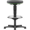 Tabouret pivotant Supertect hauteur d'assise 530 - 750 mm avec patins et repose-pieds