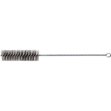 Brosse cylindrique avec oeillet 3 x100/300mm. Fil d'acier ondulé Lessmann