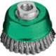 Brosse boisseau acier inox torsadé 65x0.5mm garniture 30x6mm fil torsadé Lessmann
