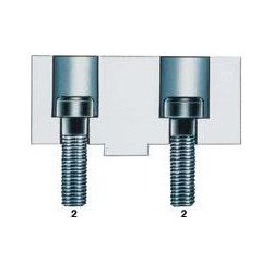 Vis pour mâchoire de rehausse taille 400mm M16x50 RÖHM
